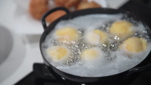 Sata andagi made with pancake mix powder