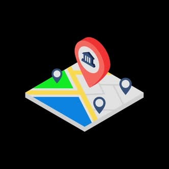Isometric Bank Location on Digital Map, Backgrounds Motion Graphics ft ...