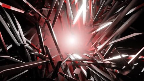 Silver And Red Apocalyptics Shards Background Vj Loop In HD