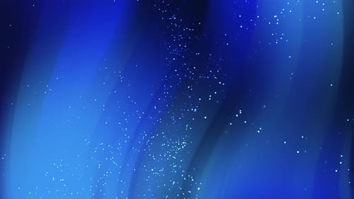 Abstract Flowing Blue Light Particles Background