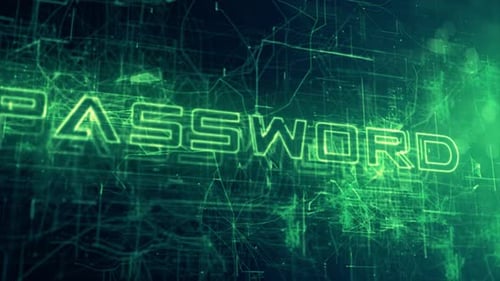 Digital Sci Fi Data Background Password