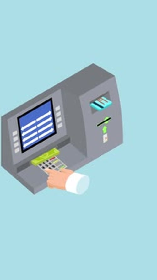 Atm Usage Animation Vertical Vertical