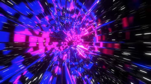 Abstract Ultraviolet Speed Tunnel Loop