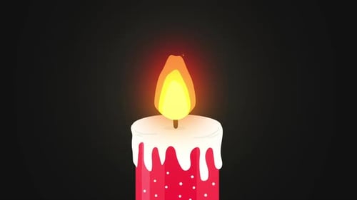 Minimalist Flickering Candle Loop