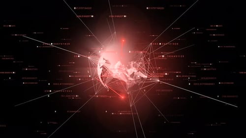 Globe Map Science Orange