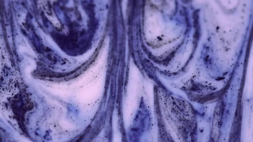 Öl, flüssige Marmortinte, blaue weiße Farbe, glatt