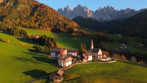 Val di Funes with Santa Maddalena Village, Dolomites Italy