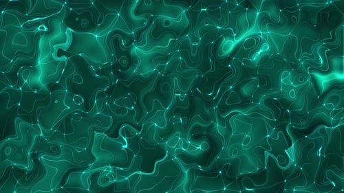 Abstrakter Hintergrund Glühende Flüssigkeit animiert
