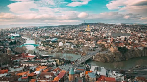 Tbilisi Georgia Top View Of