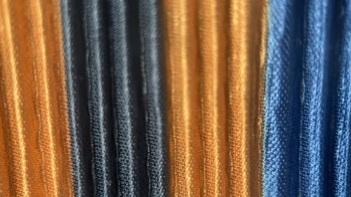 Close Up of Multicolored Ridged Fabric