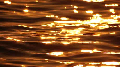 Sea Water Surface Low Angle View Over Clear Azure Sea Water Sun Glare Abstract Nautical Summer Ocean