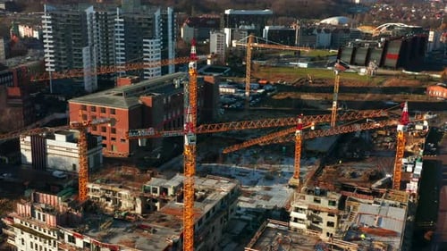 Construction of New Real Estate in a New District of the City