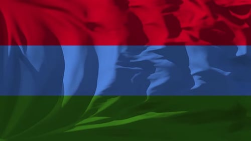 Dynamic Waving Fabric Loop Background