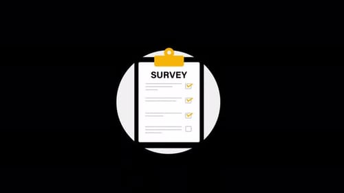 Survey Concept Animation Video - Transparent