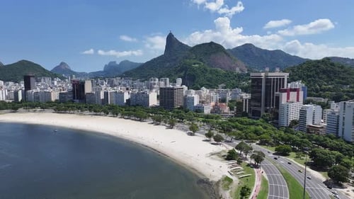Stunning Botafogo Beach In Downtown Rio De Janeiro Brazil.