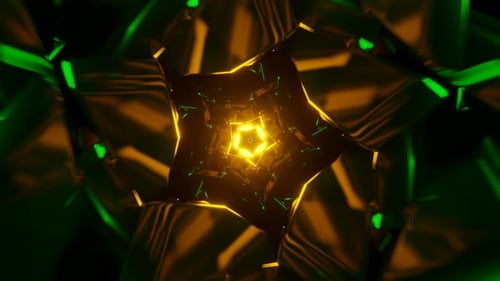 A Seamless VJ Loop Featuring Neon Lights Flashing in a Vibrant Rhythmic Disco Pattern