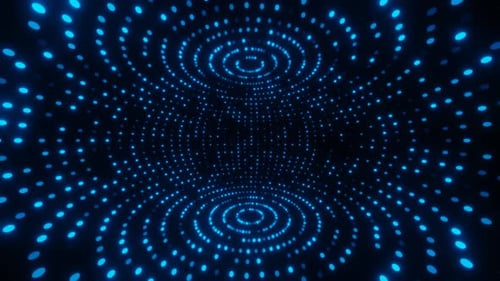 Innen rotierende Neon-Digitalkugel-Loop-Animation