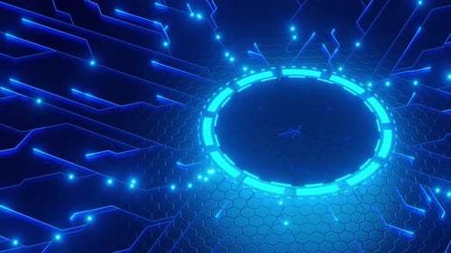 Fondo abstracto de tecnología digital futurista