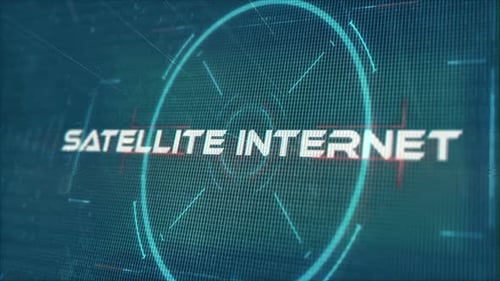 Satellite Internet Words In Techno Sci Fi