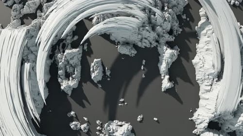 Dynamic Abstract Swirl Reveal with Organic Textures