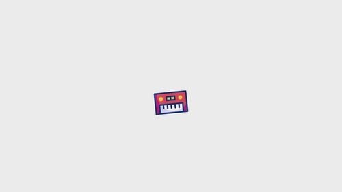 Animiertes Klaviersymbol