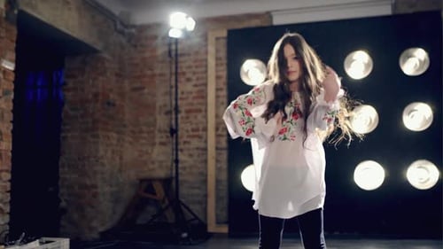 Teenage Girl Dancing