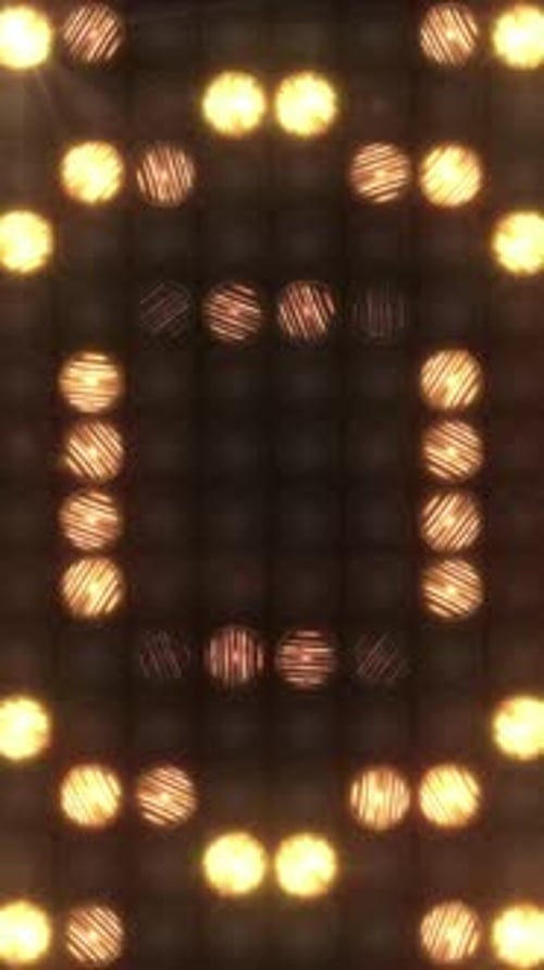 Ein gemustertes Blinken der Wall of Light Loop