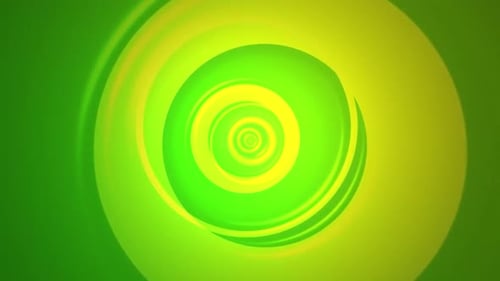 Neon Green Spiral Circles Abstract Background