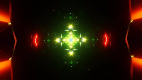 Hypnotic Neon Patterns Pulsate in This VJ Backdrop