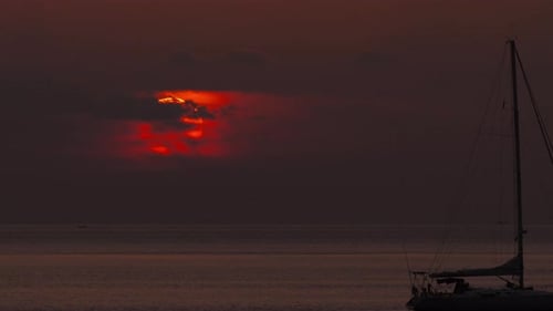 Time Lapse Picturesque Sunset