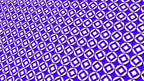 Abstract background with geometric pattern. Rotating squares. Multicolor geometric shapes 4K