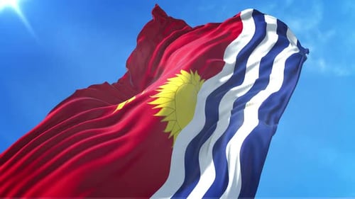 Waving Flag of Kiribati