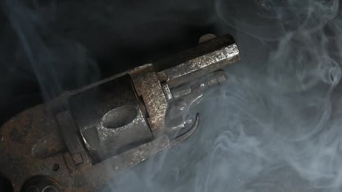 Historic Weapon with Smoke