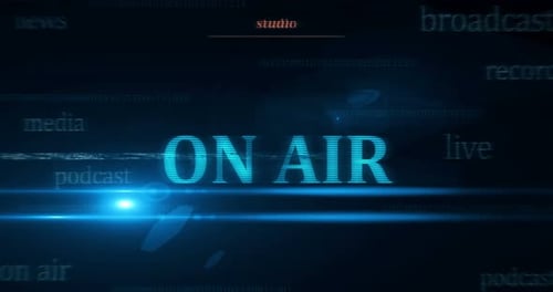 On air symbol seamless loop