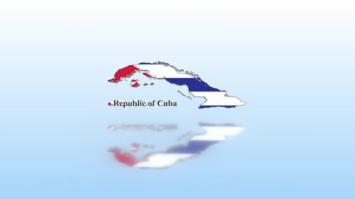 Modern 3D Animated Map of Cuba Reveal