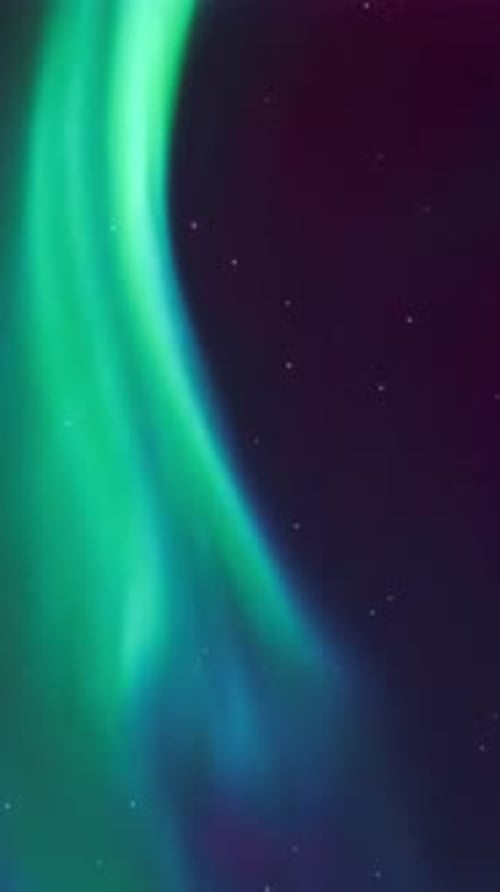 Un rideau d'aurores boréales brillant haut dans le ciel nocturne.