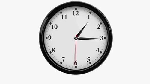 Relógio de parede com tique-taque de 1 a 2