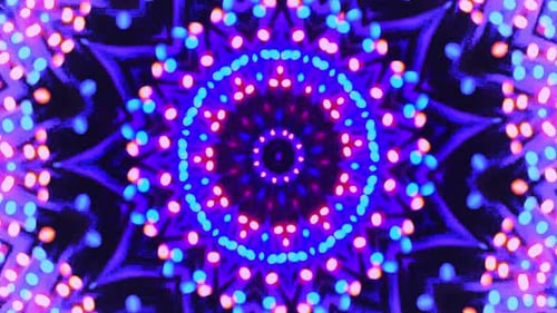 Abstract Geometric Star Tunnel Light Background