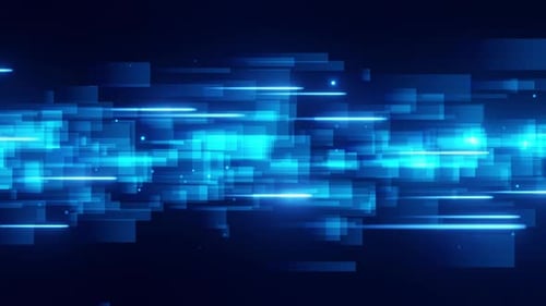Futuristic Blue Digital Tech Abstract Background