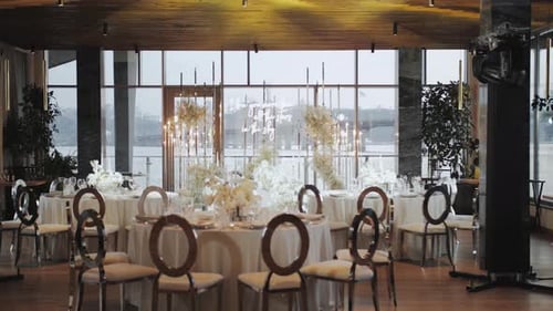 Elegant Wedding Reception Inside Urban Venue
