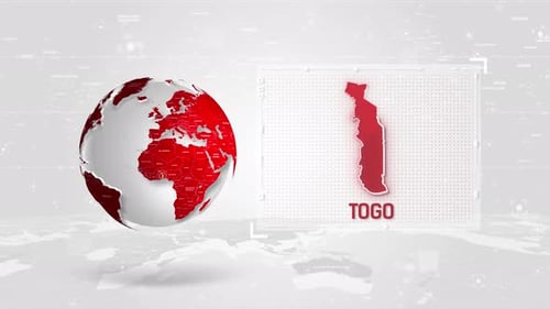 Animated Global Map Reveal with Country Highlight