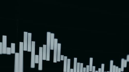 Bar Graph Displayed Against a Dark Background