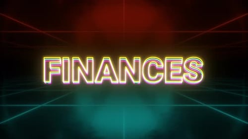 Finances Animation Retro Background