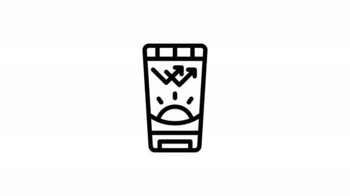 sunscreen line icon animation