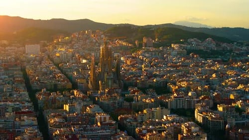 Golden Sunset over the Cityscape