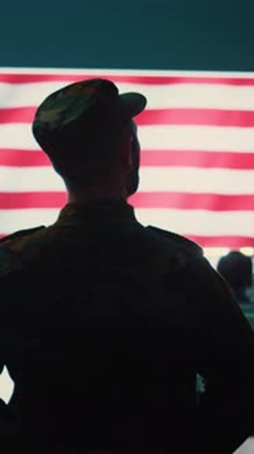 Vertical Video American Military Personnel Ensuring Protection and Classified Information