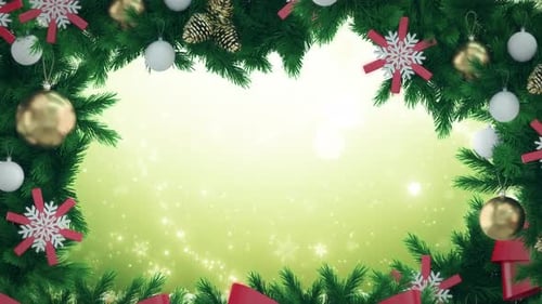 Christmas Pine Branches Loop 4K