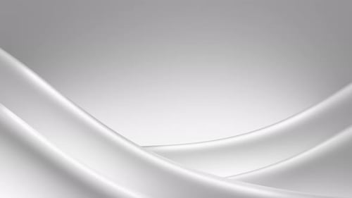White Fluid Waves Elegant Abstract Background