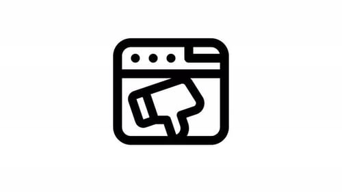 dislike line icon animation