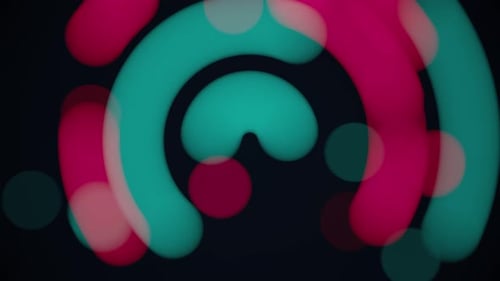 Bunte kreisförmige Bokeh-Animations-Hintergrundschleife